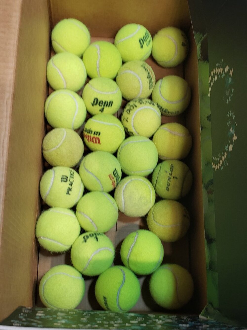 26 USED TENNIS BALLS
